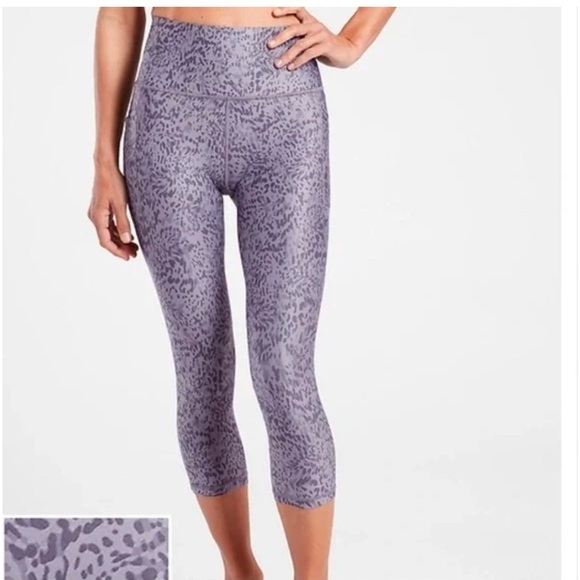 ATHLETA Salutation Stash Capri II Leggings Liquid Tempest Violet Women’s 2X - Picture 1 of 7